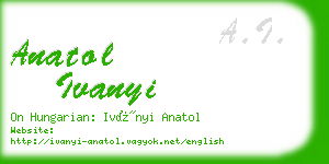 anatol ivanyi business card